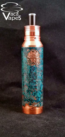 One of a Kind Forced Patina 26650 Copper Chi You Megan Mechanical Mod Clone #367