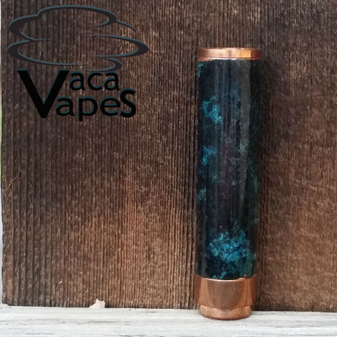One of a Kind Forced Patina 18650 Copper Mod #562