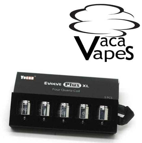 Pack of 5 Replacement Coils for YoCan Evolve Plus XL Choice of Caps or No Caps
